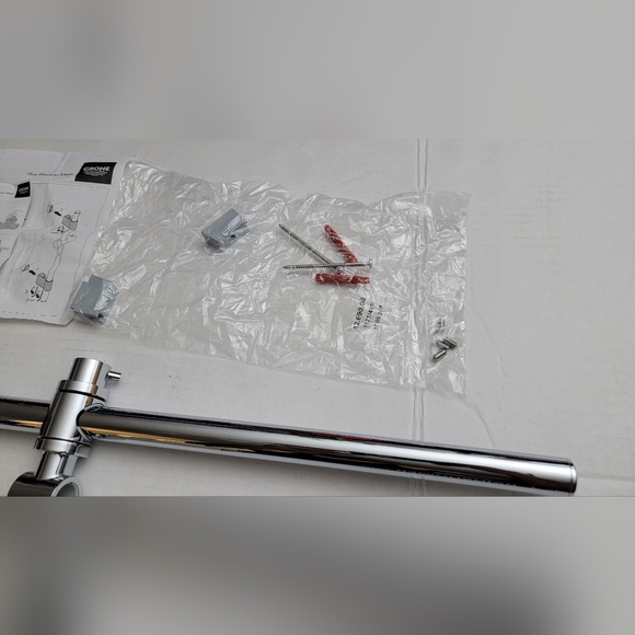 Grohe 28797001 24-Inch RainShower Shower Bar with Metal Brackets, Chrome - Picture 4 of 9